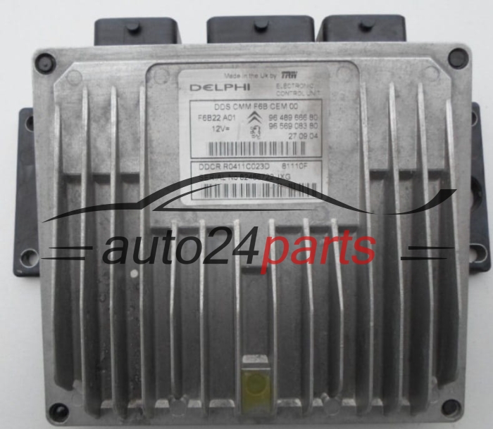 Μονάδα Ελέγχου Κινητήρα CITROEN PEUGEOT 1.4 HDI Delphi R0411C023D, 9648966680, 9656908380