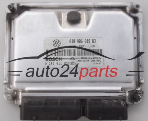 MOTORSTEUERGERÄT ECU STEUERGERÄT  VOLKSWAGEN SEAT IBIZA 1.9 TDI BOSCH 0 281 011 823,  038 906 019 NJ