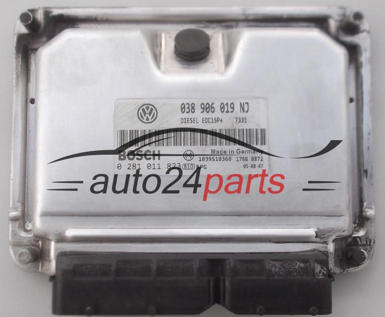 MOTORSTEUERGERÄT ECU STEUERGERÄT  VOLKSWAGEN SEAT IBIZA 1.9 TDI BOSCH 0 281 011 823,  038 906 019 NJ