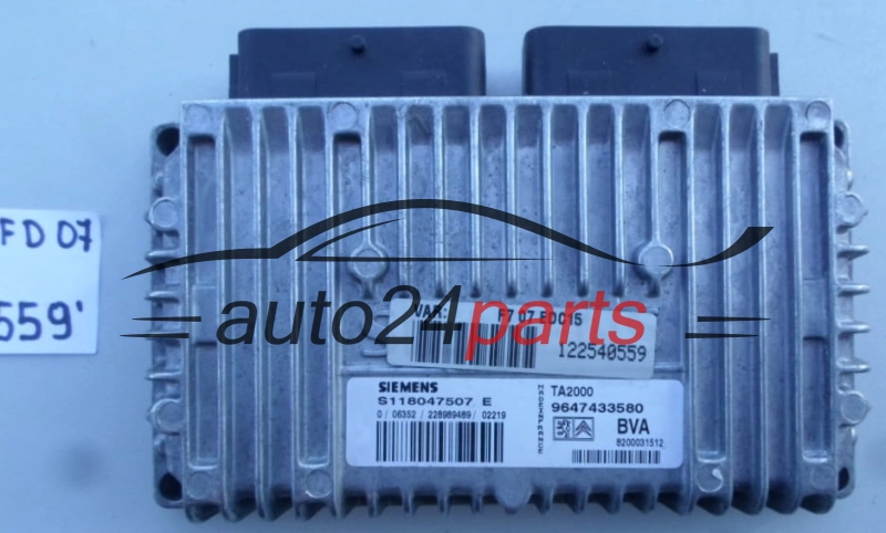 Centralina cambio automatico CITROEN C5 S118047507 E, S118047507E, 9647433580