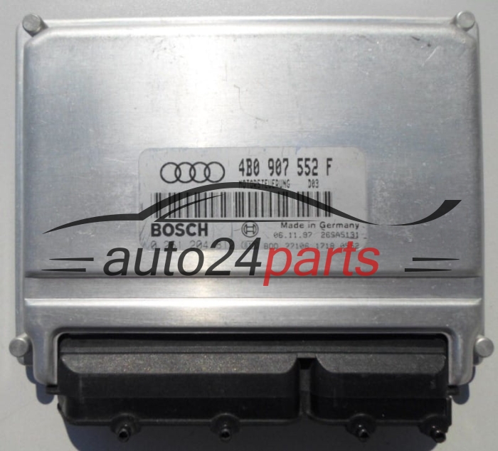 MOTORSTEUERGERÄT ECU STEUERGERÄT  AUDI A4 2.4 BOSCH 0 261 204 812, 4B0 907 552 F