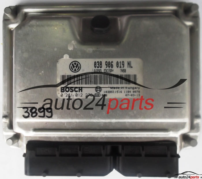CENTRALINA MOTORE SEAT IBIZA 1.9 TDI AXR  038906019NL, BOSCH 0281012276, 1039S11516
