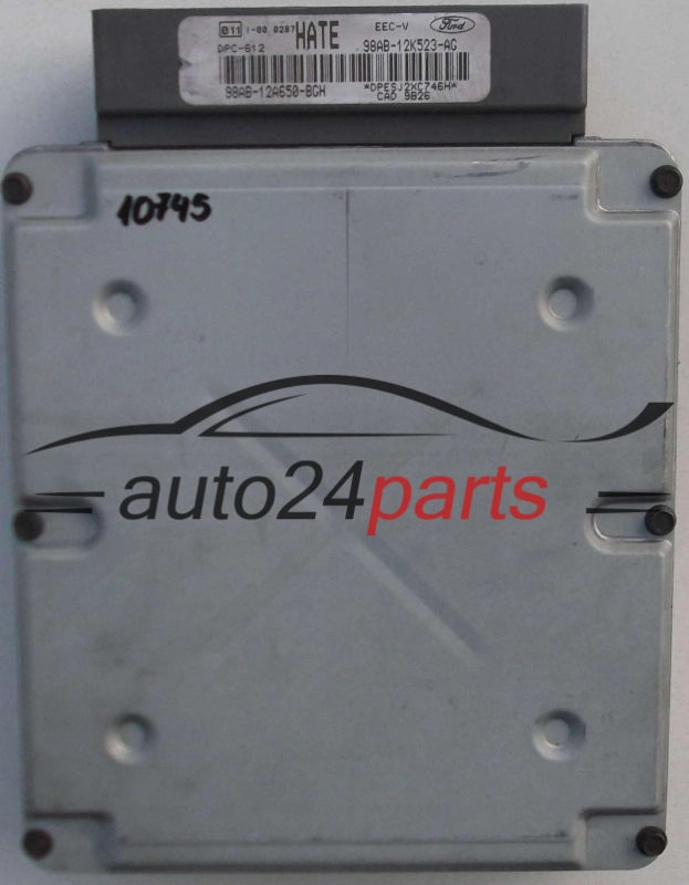 ECU CENTRALITA DE MOTOR FORD FOCUS 1.8 TDDI 98AB12A650BGH, 98AB-12A650-BGH, 98AB12K523AG, 98AB-12K523-AG HATE DPC-612 