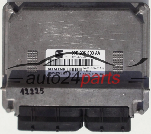 KOMPUTER STEROWNIK SILNIKA SEAT IBIZA 1.2 03E906033AA, SIEMENS 5WP44225 02
