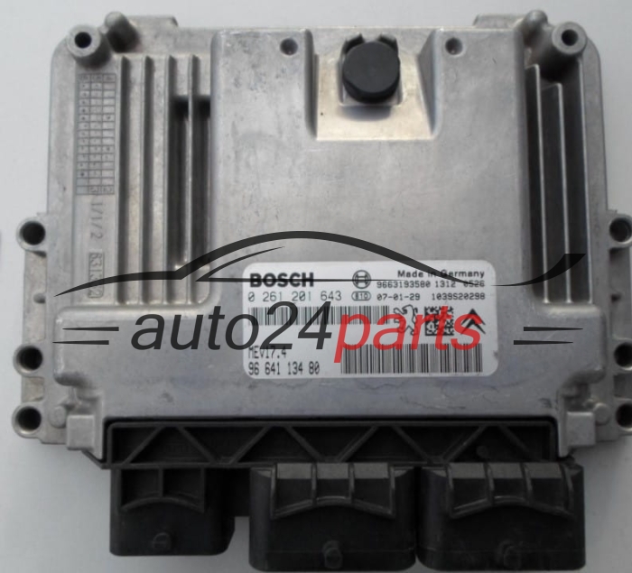 CALCULATEUR MOTEUR PEUGEOT 1.6 BOSCH 0 261 201 643, 0261201643, 96 641 134 80
