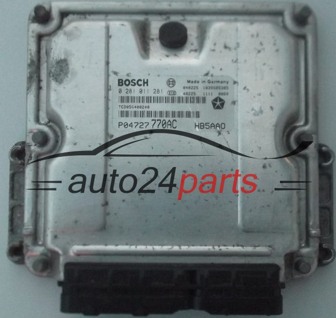 Μονάδα Ελέγχου Κινητήρα CHRYSLER VOYAGER 2.5 CRD BOSCH 0 281 011 281