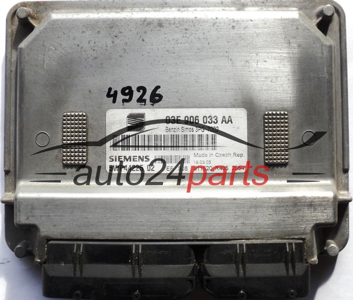 MOTORSTEUERGERÄT ECU STEUERGERAT SEAT IBIZA 1.2 03E906033AA, SIEMENS 5WP44225 02