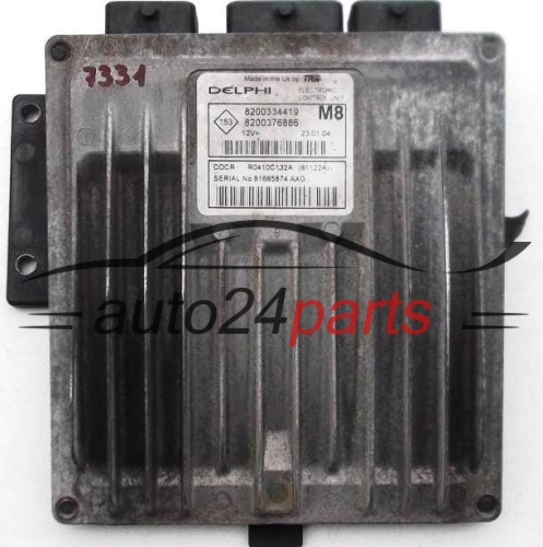 ECU CENTRALITA DE MOTOR RENAULT SCENIC NISSAN MICRA 1.5 DCI DELPHI R0410C132A, 8200334419, 8200376886 M8