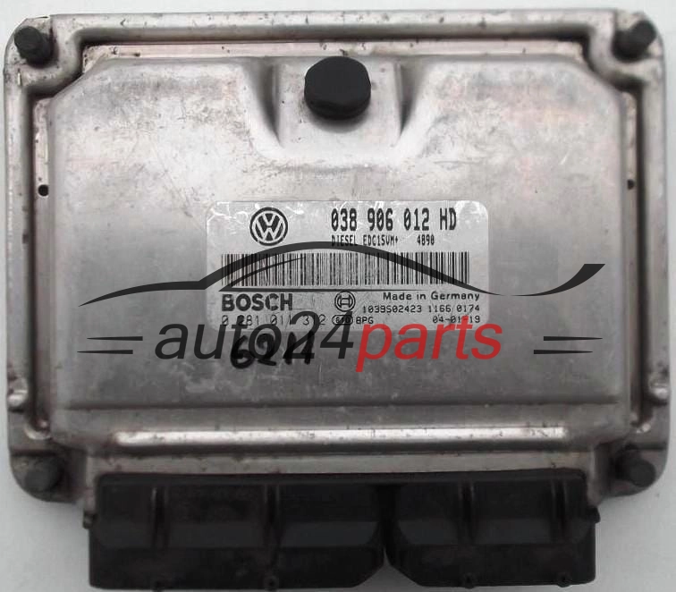 ECU ENGINE CONTROLLER SEAT LEON TOLEDO 1.9 TDI 038906012HD, BOSCH 0281011312