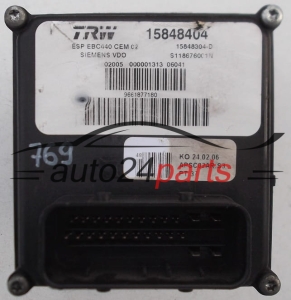 Αντλία αβς PEUGEOT 407 SIEMENS VDO S118676001N, TRW 15848404, 15848304D, 9661877180
