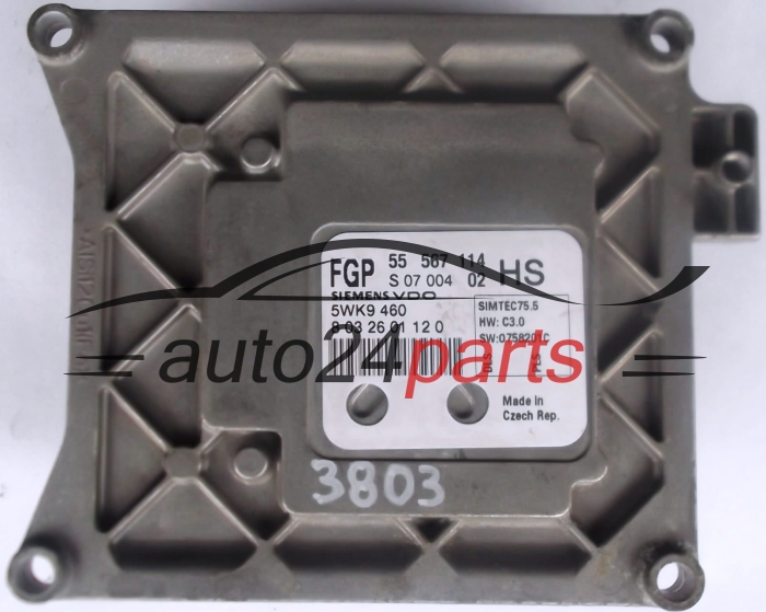 Μονάδα Ελέγχου Κινητήρα OPEL ASTRA ZAFIRA SIEMENS 5WK9 460,  FGP 55 567 114 HS
