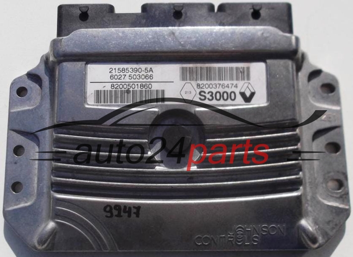 MOTORSTEUERGERÄT ECU STEUERGERÄT  RENAULT MODUS 1.4 Johnson Controls 21585390-5A,  8200501860