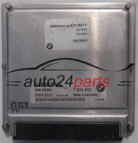CENTRALITA DE MOTOR BMW E46 M3 SIEMENS 5WK9321, 7833892, 7833924
