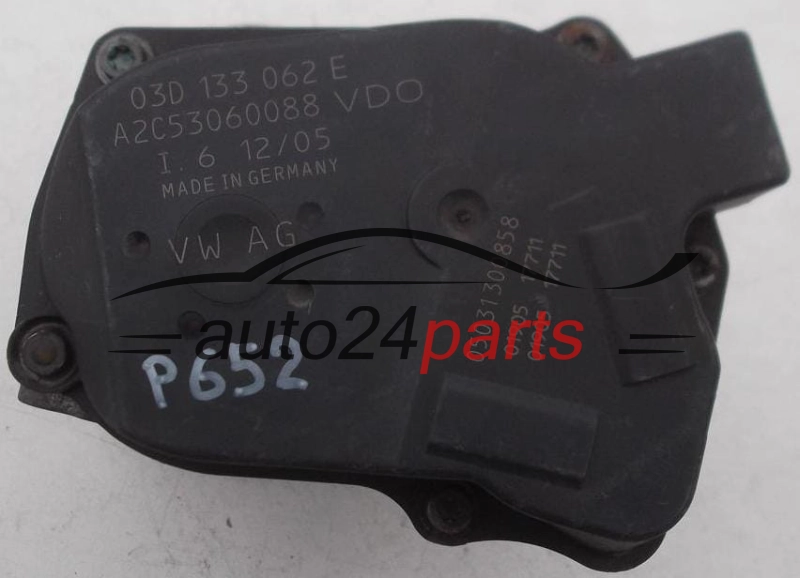 Σώμα πεταλούδας Volkswagen Audi Seat Skoda A2C53060088 03D133062E