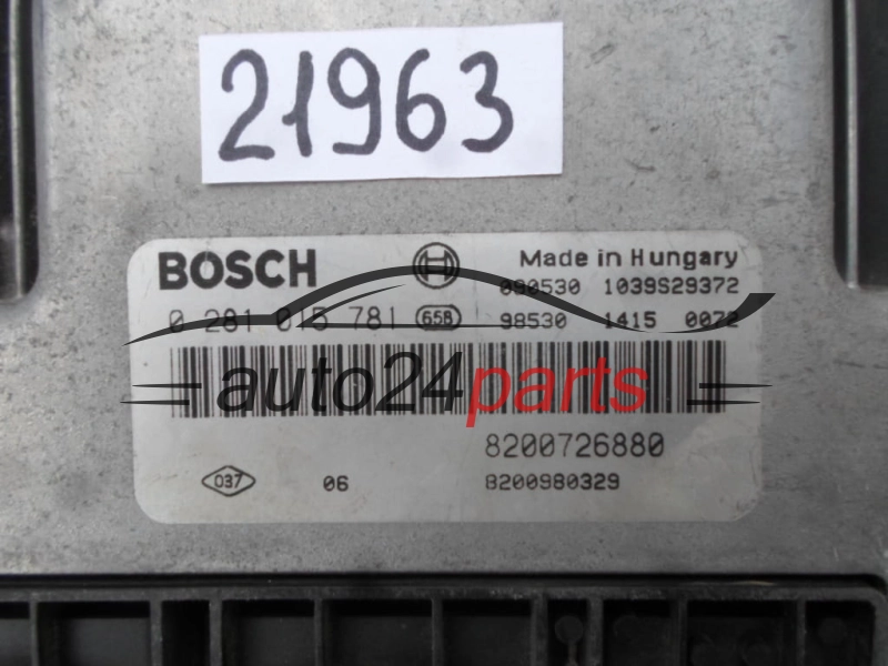 KOMPUTER STEROWNIK SILNIKA RENAULT LAGUNA 2.0 DCI BOSCH 0 281 015 781, 0281015781, 8200726880, 8200980329