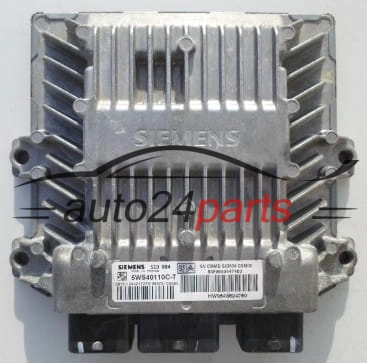 Centralina do motore CITROEN C3 1.4 HDI SIEMENS  5WS40110CT, SW 9653447480, HW 9648624280, SID804