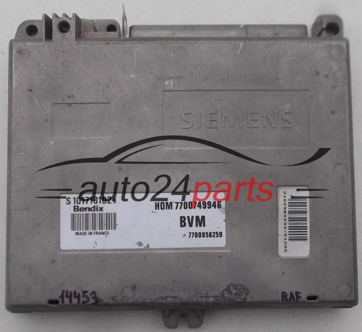Μονάδα Ελέγχου Κινητήρα RENAULT CLIO BENDIX S101718102 B, S101718102B, HOM7700749946, 7700858259