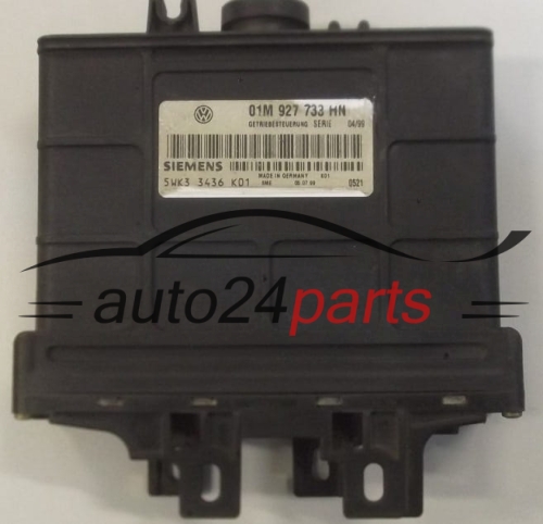 Computador caixa de velocidades automática AUDI A3 SIEMENS 5WK3 3436, 01M 927 733 HN