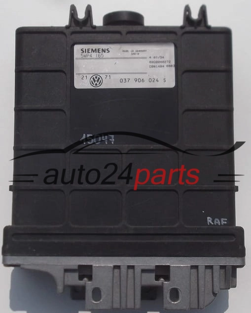 Motorsteuergerät  VOLKSWAGEN GOLF SEAT TOLEDO SIEMENS 5WP4 165  5WP4165  037 906 024 S  037906024S