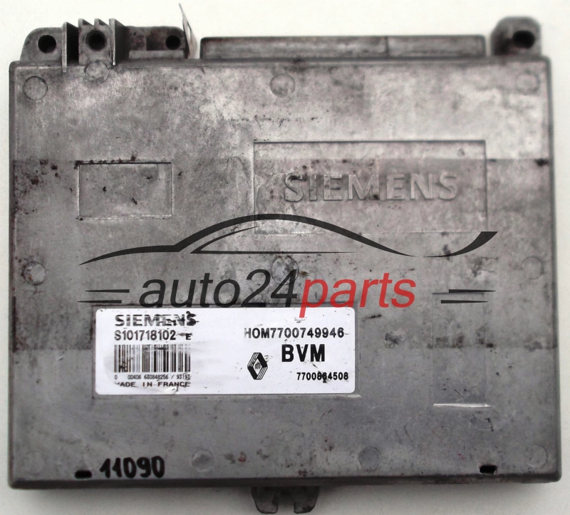 CENTRALINA DO MOTORE RENAULT CLIO 1.4, SIEMENS S101718102 E, S101718102E, HOM7700749946, 7700864508