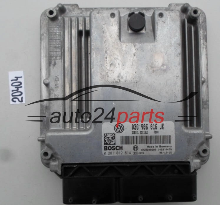 KOMPUTER STEROWNIK SILNIKA VW VOLKSWAGEN JETTA 1.9 TDI BOSCH 0 281 012 614 , 0281012614, 03G 906 016 JK, 03G906016JK 