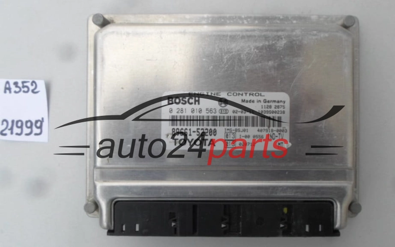KOMPUTER STEROWNIK SILNIKA TOYOTA YARIS 1.4 D-4D 1ND-TV BOSCH 0 281 010 563, 0281010563, 89661-52200, 8966152200, 407918-0003, 4079180003