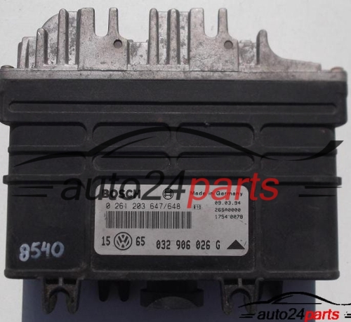 ECU CENTRALITA DE MOTOR VW VOLKSWAGEN GOLF 1.6 BOSCH 0 261 203 647/648, 0261203647, 032 906 026 G, 032906026G
