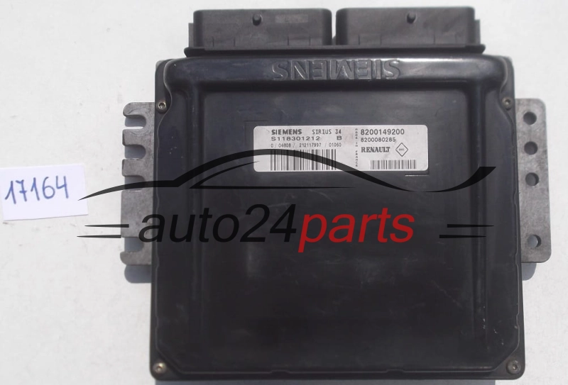 CENTRALINA MOTORE RENAULT 1.6 SIEMENS S118301212 B, S118301212B, 8200149200, 8200080285