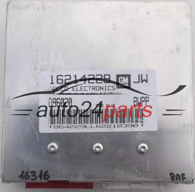 CENTRALINA MOTORE OPEL ASTRA DELCO 16214229 JW, 16214229JW, D96020, CBCK
