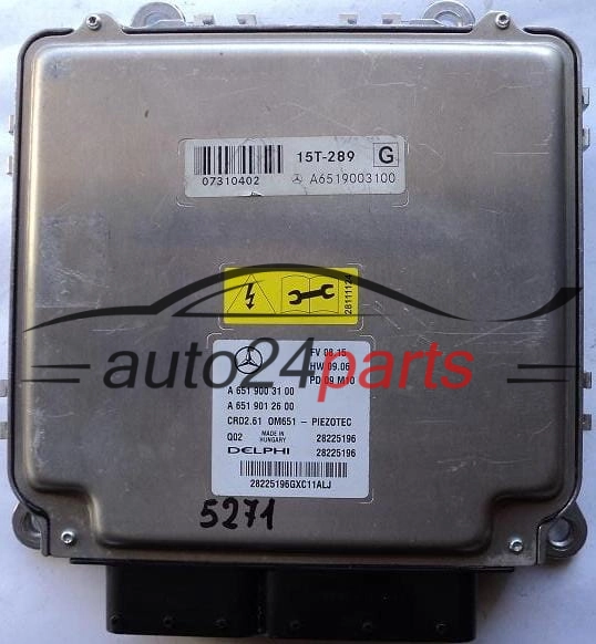 KOMPUTER STEROWNIK SILNIKA MERCEDES E-KLASS W212 S212 C212 GLK 220CDI A6519003100, A 651 900 31 00, 6519003100, A6519002600, A 651 901 26 00, 6519012600, CRD2.61 0M651
