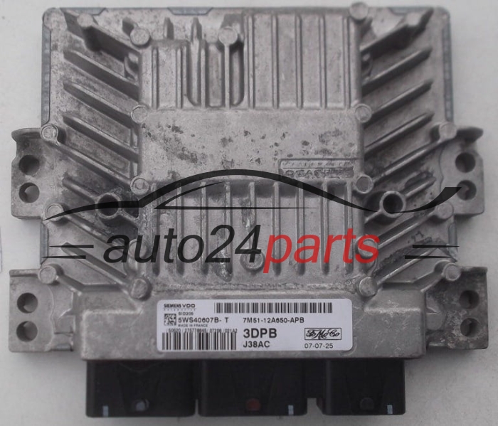 CENTRALINA DO MOTORE FORD FOCUS 1.8 TDCI SIEMENS VDO 5WS40607B-T, FoMoCo 7M51-12A650-APB