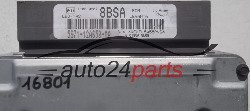 CALCULATEUR MOTEUR FORD MONDEO 2.0 16V VISTEON 5S71-12A650-MA,  8BSA 
