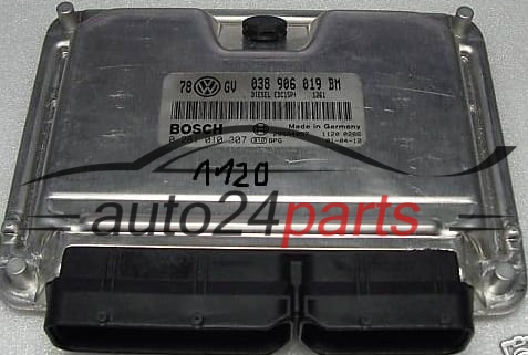 CENTRALINA MOTORE VW VOLKSWAGEN PASSAT 1.9 TDI 038906019BM, BOSCH 0 281 010 301, 0281010307, 28SA4057 1120 0262, DIESEL EDC15P+ 1261