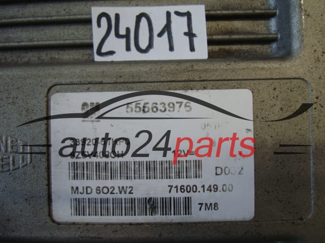 KOMPUTER STEROWNIK SILNIKA OPEL 1.3 55563976, 33920-51KP1, 3392051KP1, MJD6O2.W2, MJD6O2W2