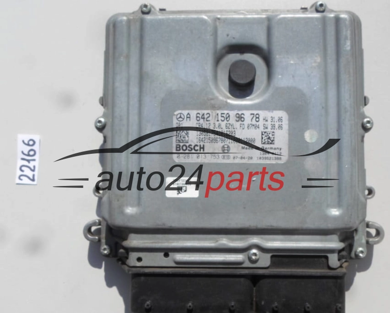 Μονάδα Ελέγχου Κινητήρα MERCEDES W 164 BOSCH 0 281 013 753, 0281013753, A 642 150 96 78, A6421509678, CR4.12 