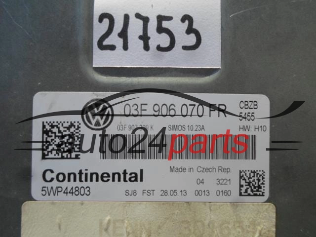 VW VOLKSWAGEN POLO 03F 906 070 FR, 03F9070FR, 5WP44803