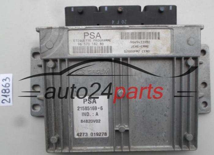 ECU ENGINE CONTROLLER CITROEN C4 9657018280, 21585169-6, 215851696, 9649433980 