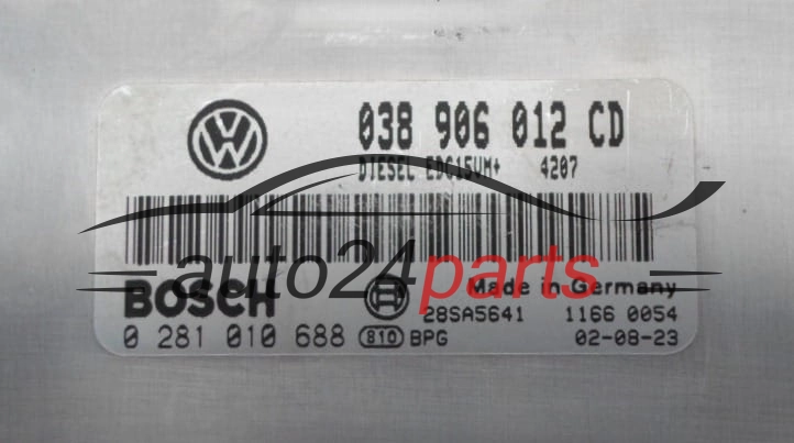 CENTRALINA DO MOTORE VOLKSWAGEN SEAT SKODA 1.9 SDI BOSCH  0281010688,  038906012CD
