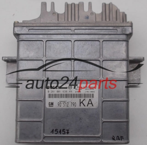 CENTRALITA DE MOTOR OPEL VECTRA B X20DTL BOSCH 0 281 001 638, 0281001638, 90 512 790 KA, 90512790
