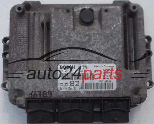KOMPUTER STEROWNIK SILNIKA PEUGEOT 206 1.4 HDI BOSCH 0 281 010 707, 0281010707, 96 477 857 80, 9647785780, 9647158380, EDC16C3 82, 1039S00146 -  