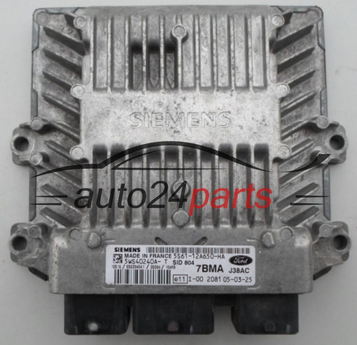 ECU ENGINE CONTROLLER  FORD FUSION 1.4 TDCI SIEMENS 5WS40240AT, 5S6112A650HA, 7BMA, SID804