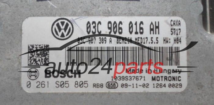 Μονάδα Ελέγχου Κινητήρα VOLKSWAGEN GOLF 1.4 TSI BOSCH 0 261 S05 805