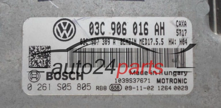 Μονάδα Ελέγχου Κινητήρα VOLKSWAGEN GOLF 1.4 TSI BOSCH 0 261 S05 805