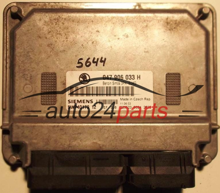 KOMPUTER STEROWNIK SILNIKA SKODA FABIA 1.4 MPI AQW  047906033H, SIEMENS 5WP40179 12