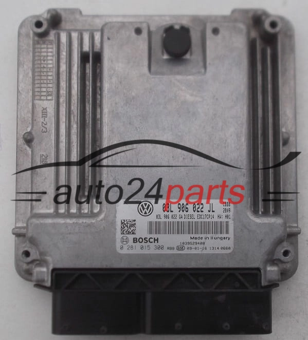 Μονάδα Ελέγχου Κινητήρα SKODA SUPERB 2.0 TDI BOSCH 0 281 015 300, 0281015300, 03L 906 022 JL, 03L906022JL, 03L906022GA, EDC17CP14