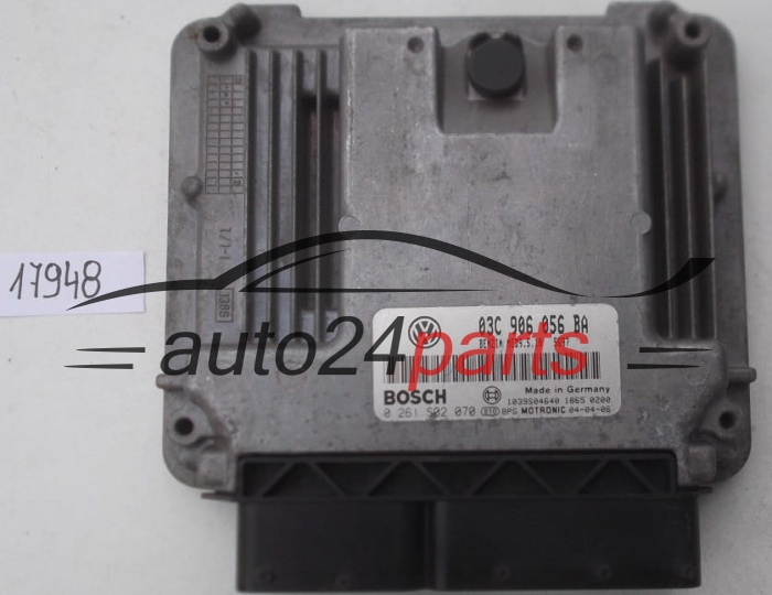 KOMPUTER STEROWNIK SILNIKA VW VOLKSWAGEN GOLF 1.6 FSI BOSCH 0 261 S02 070, 0261S02070, 03C 906 056 BA, 03C906056BA 