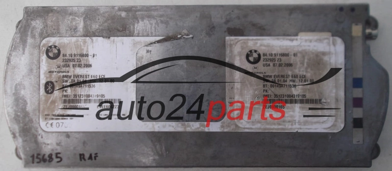 MODULE BLUETOOTH BMW EVEREST E60 ECE 84.10 9116800-01, 8410911680001, 232925 03, 23292503