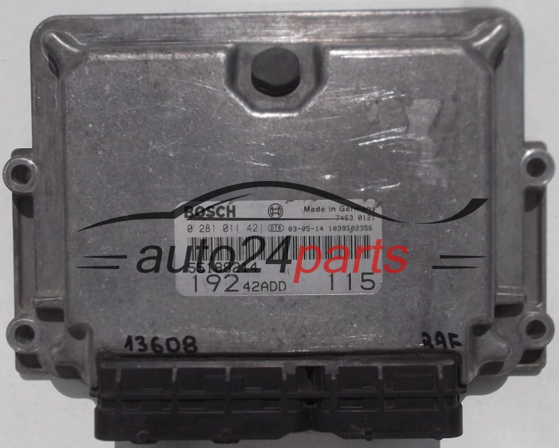 KOMPUTER STEROWNIK SILNIKA FIAT STILO BOSCH 0 281 011 421, 0281011421, 19242ADD 