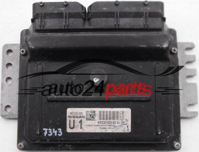  ECU ENGINE CONTROLLER NISSAN MICRA K12 1.0 MEC32-020 U1 E3 3410 MEC32020