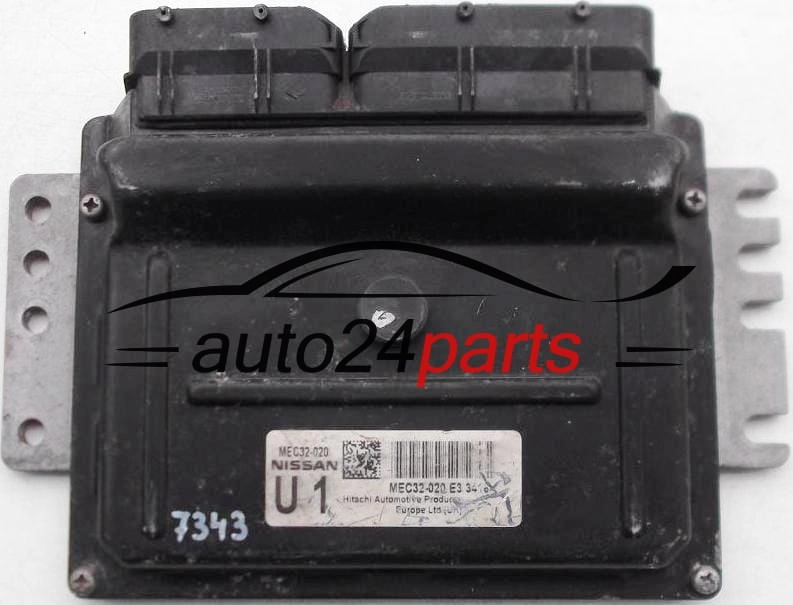  ECU ENGINE CONTROLLER NISSAN MICRA K12 1.0 MEC32-020 U1 E3 3410 MEC32020